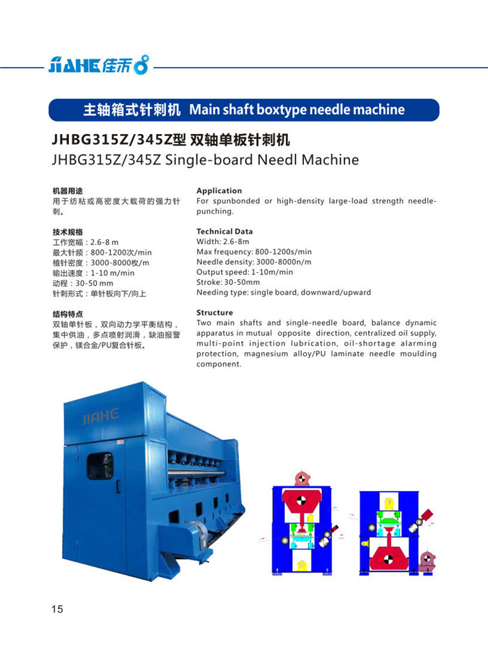 315z345z雙軸單板針刺機